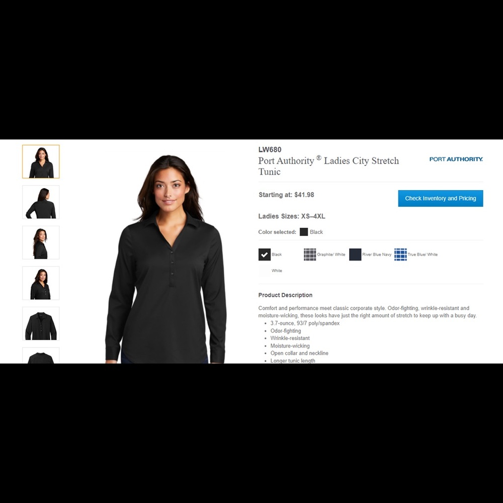 LW680
Port Authority ® Ladies City Stretch Tunic